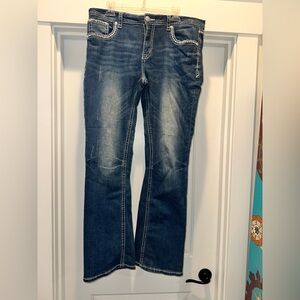 Womens boot cut western Blue Jeans